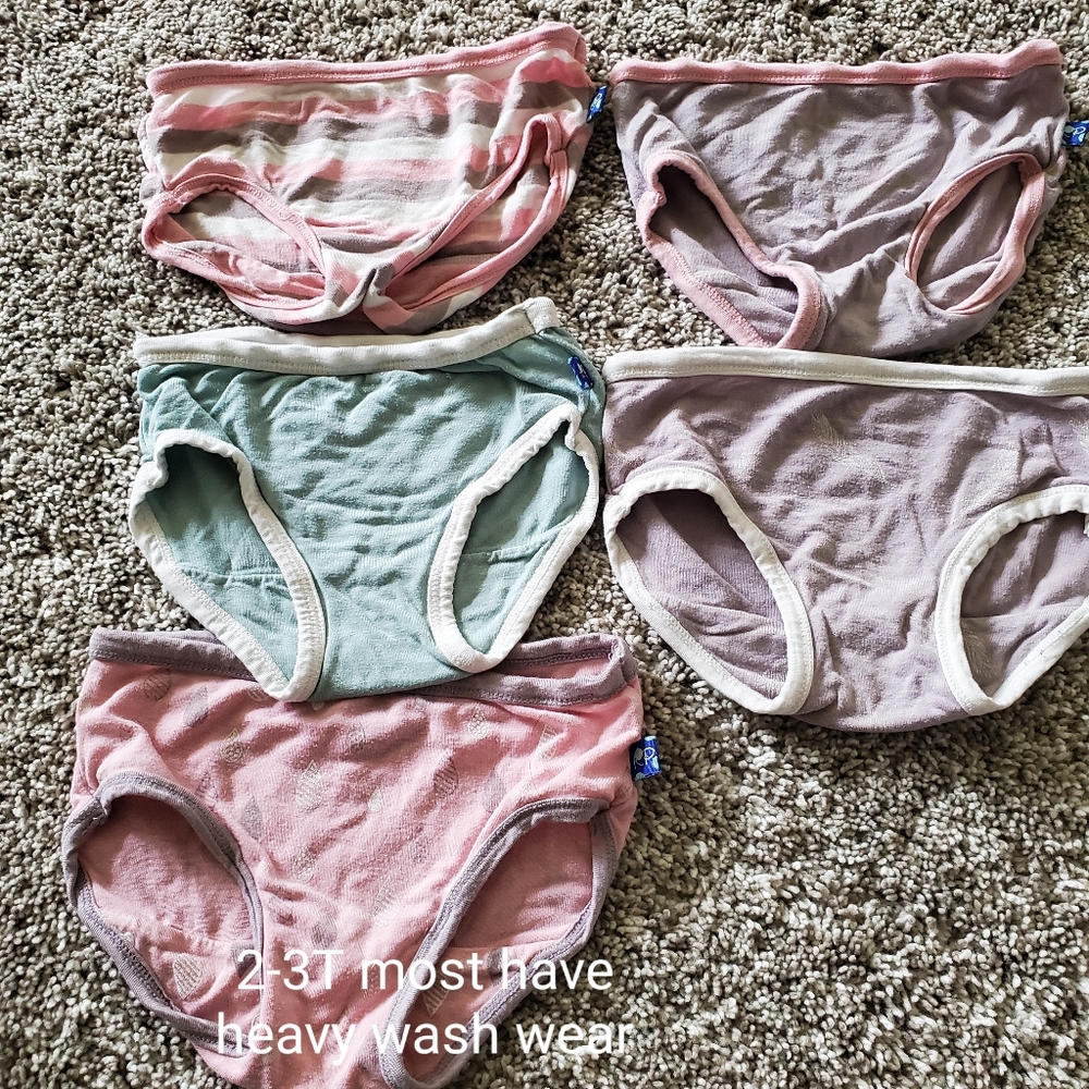5 pairs of Kickee pants underwear 2-3T